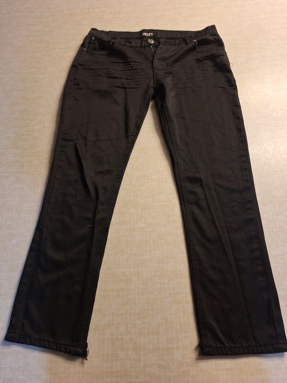 The Reset Men's Slim Straight Jeans in Black